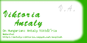 viktoria antaly business card